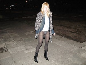 Cute girls in pantyhose shows seductive poses